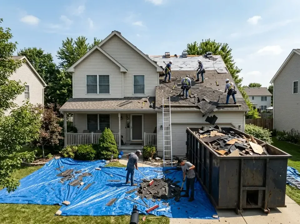 roof-replacement-debris-remova-004 — frequently asked questions, Cheapest Dumpster Rentals in Bluffton, IN